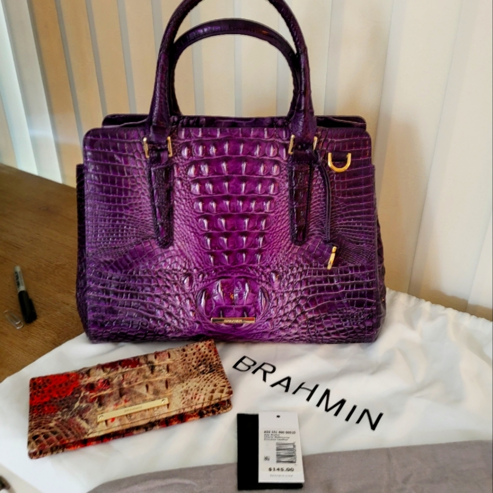 Brahmin small Finley and Ady slim bi-fold wallet